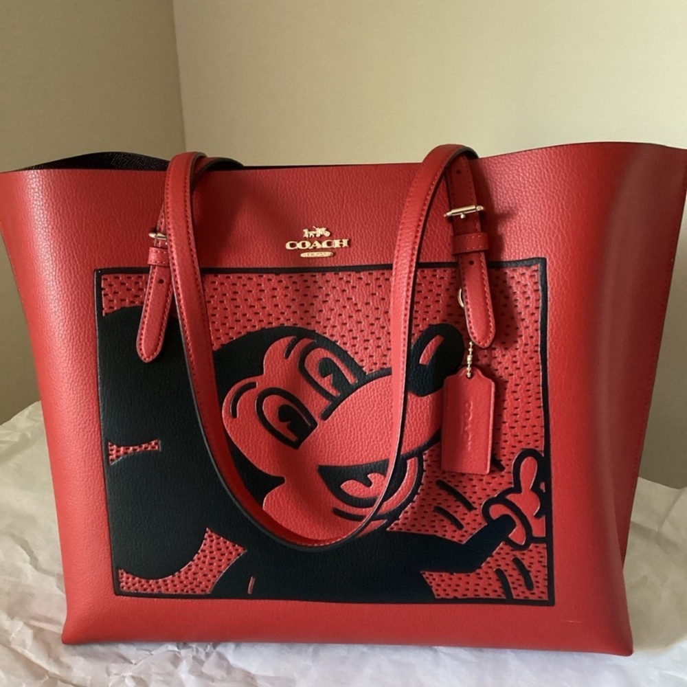 Coach Disney Mickey Mouse X Keith Haring Tote